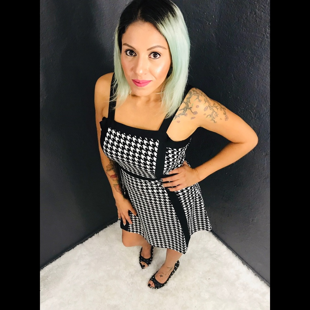 Houndstooth Dress
